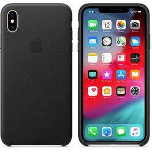 Apple iPhone XS Max Leather Case Black